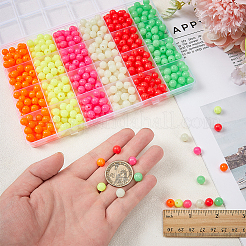 600шт 6 цвета пластиковые бусины&nbsp;KY-FG0001-20A