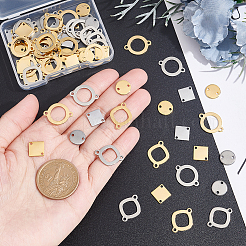 80 шт. 8 стиля 201 подвески-соединители из нержавеющей стали&nbsp;STAS-UN0041-01