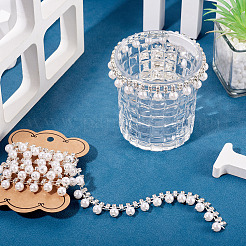 1 ярд круглых хрустальных стеклянных чашечных цепочек со стразами&nbsp;DIY-PJ0001-43A