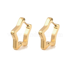 Серьги-кольца в форме звезд из нержавеющей стали 3304&nbsp;EJEW-P324-02G