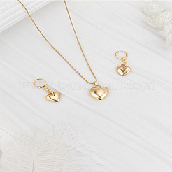 Комплекты из сережек-колец и ожерелий с подвесками из цинкового сплава для женщин&nbsp;SJEW-LP0001-13