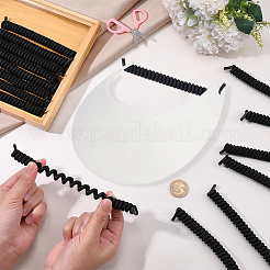 8 пара полиэстеровых шнурков с завитками и пружинами без завязок&nbsp;AJEW-CP0010-32B