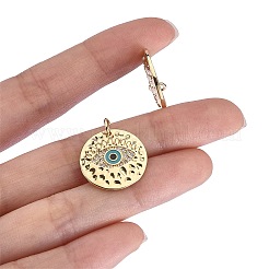 6 шт. Латунные подвески с микропаве&nbsp;ZIRC-SZ0001-74