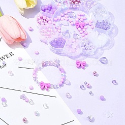 Акриловые бусины цветы/звезды/сердечки&nbsp;OACR-FS0001-67A