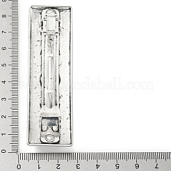 Прямоугольные заколки для волос из сплава с узором фаз луны&nbsp;LS-PHAR-G011-01AS