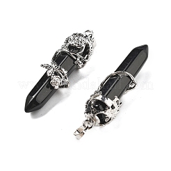 Натуральный обсидиан большие остроконечные подвески&nbsp;G-A172-16E