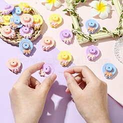 20шт 4 цвета силиконовые бусины&nbsp;SIL-CJ0003-06