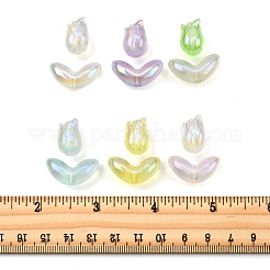 48шт 2 стиля УФ-покрытие прозрачные акриловые бусины&nbsp;SACR-FS0001-36