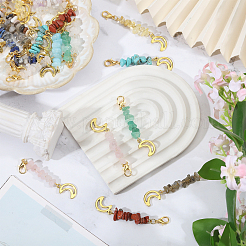 24 шт. 12 стиля подвески из сплава и натуральных и синтетических драгоценных камней&nbsp;HJEW-CA00052