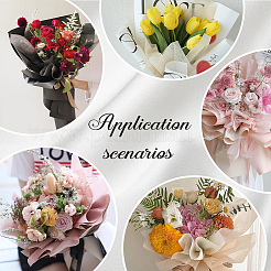 Молочный хлопок букет оберточная бумага для творчества&nbsp;DIY-WH20007-28C