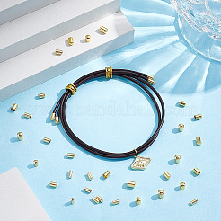 160 шт. 4 латунных наконечника для шнура&nbsp;KK-NB0004-15