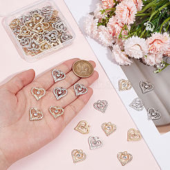 Подвески из сплава 60шт 2 цветов&nbsp;FIND-UN0016-34