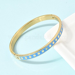 Браслеты из нержавеющей стали 304 с эмалью&nbsp;BJEW-D408-41G