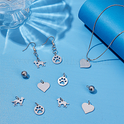 20 шт. 4 стиля подвески из нержавеющей стали 304&nbsp;STAS-AR0002-61P