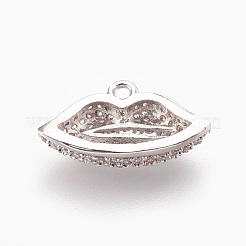 Латунные микро проложить кубического циркония подвески&nbsp;ZIRC-F089-06P