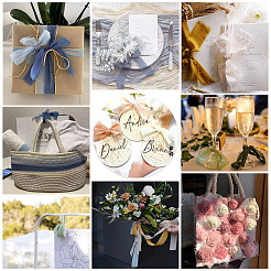 22.5 м двухцветная полиэстеровая лента с бахромой&nbsp;OCOR-TA0001-91