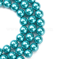 Экологичные стеклянные жемчужные бусины&nbsp;HY-A008-12mm-RB073