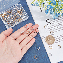 80шт 2 цвета латунные рамки для бусин&nbsp;KK-PH0001-05