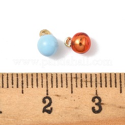 Латунь эмаль подвески&nbsp;KK-K364-17B-G