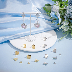 60 шт. 2 цвета фурнитура для сережек-гвоздиков из нержавеющей стали 304&nbsp;STAS-UN0063-50