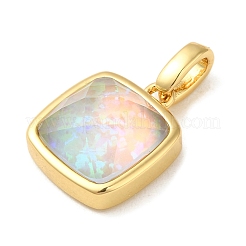 Стойка из латуни с подвесками из синтетического опала&nbsp;KK-S370-07G-02