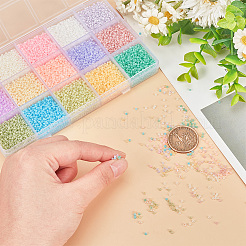 150 г 15-цветные круглые бусины из искусственного нефрита&nbsp;GLAA-AR0001-62