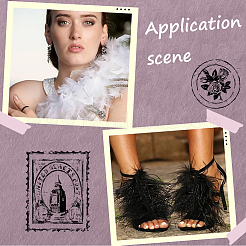 Волокнистый верх для украшенных вручную аксессуаров из искусственной шерсти&nbsp;FIND-CY0001-47B