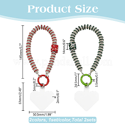 Сплав стеклянный горный хрусталь мобильная цепочка&nbsp;AJEW-AR0002-75