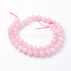 Природного розового кварца нитей бисера G-G735-59-8mm
