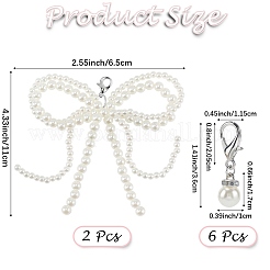 Пластиковые подвески для обуви с имитацией жемчуга&nbsp;AJEW-CP0006-58