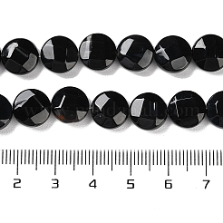 Натуральный черный агат бисер нитей&nbsp;G-K357-B01-01