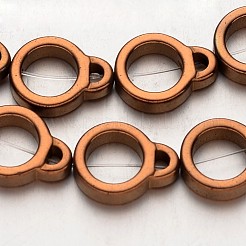 Гальванизировать немагнитных синтетический гематит нитей бисера G-F300-50