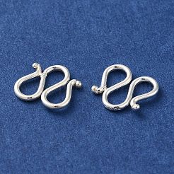 925 стерлинговое серебро с фигурными застежками&nbsp;STER-K177-06A-S