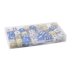 30шт 3 цвета непрозрачные акриловые бусины&nbsp;MACR-FS0002-30