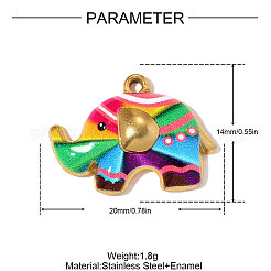 Подвески из нержавеющей стали 304 с печатью&nbsp;STAS-OY010-58G