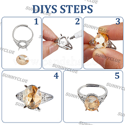 4 шт. латунные регулируемые кольца&nbsp;KK-SC0007-06