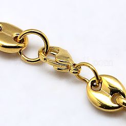 Модные цепочки из нержавеющей стали 304 в виде кофейных зерен&nbsp;NJEW-I008-33A