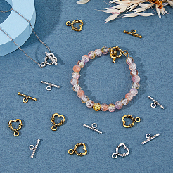 60 шт. 2-х цветные застежки-сердечки из сплава&nbsp;FIND-DC0004-36