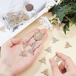 32 шт. 2-цветные литые хрустальные стразы звенья/соединители&nbsp;ALRI-FH0001-03