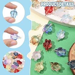 30шт стеклянные подвески&nbsp;PALLOY-YW00034