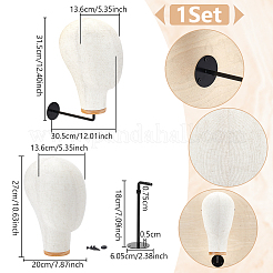 Деревянные в форме головы&nbsp;AJEW-WH0816-103EB