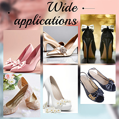 Цветочные украшения для обуви из полиэстера&nbsp;AJEW-WH0471-100B