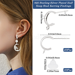 20 шт. Латунные выводы для ушей&nbsp;KK-BBC0016-20