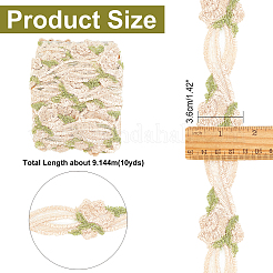 Отделка кружевом из полиэстера длиной 10 ярд&nbsp;OCOR-AR0001-34