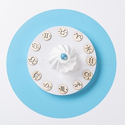 120 шт. 12 стиля незаконченные соединители из натурального дерева тополя&nbsp;WOOD-LS0001-05