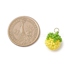 Подвески в виде томатов из стеклянных бусин&nbsp;PALLOY-MZ01081-03