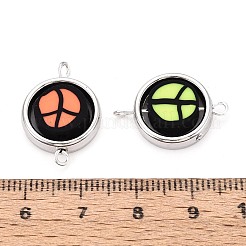 Полимерные глиняные бусины с пластиковой оправой ccb подвески&nbsp;CLAY-T022-35M-07