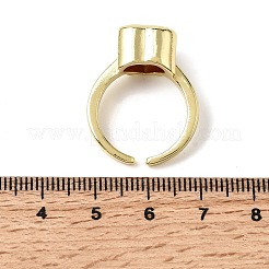 Стеклянные манжеты с открытыми кольцами&nbsp;RJEW-P178-01B-G