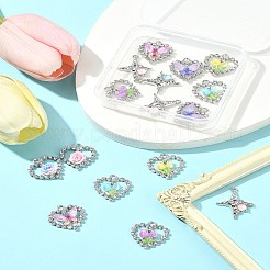 7 стиль подвески из платинового сплава стекла&nbsp;FIND-FS0003-71