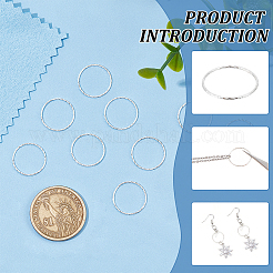 10 шт. 925 соединительных кольца из стерлингового серебра&nbsp;FIND-BC0005-06